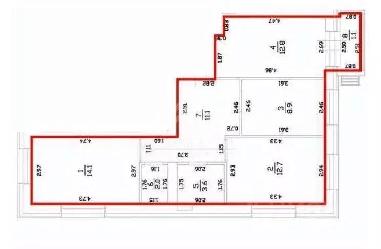 3-к кв. Татарстан, Пестречинский район, Шигалеевское с/пос, с. Новое ... - Фото 2