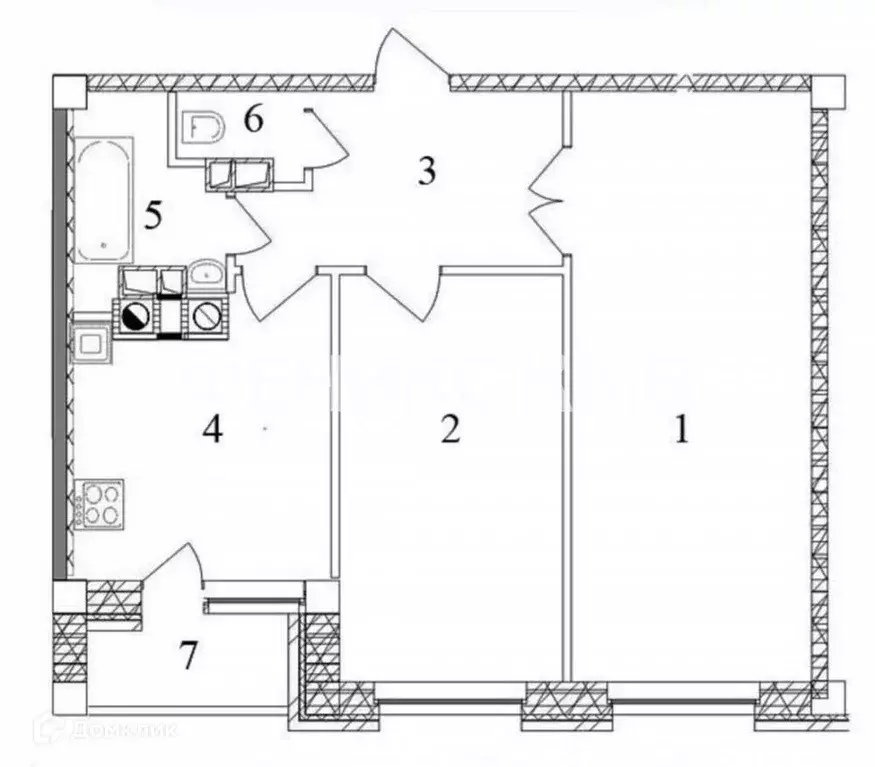 Продаётся 2-к квартира, 58 м - Фото 1