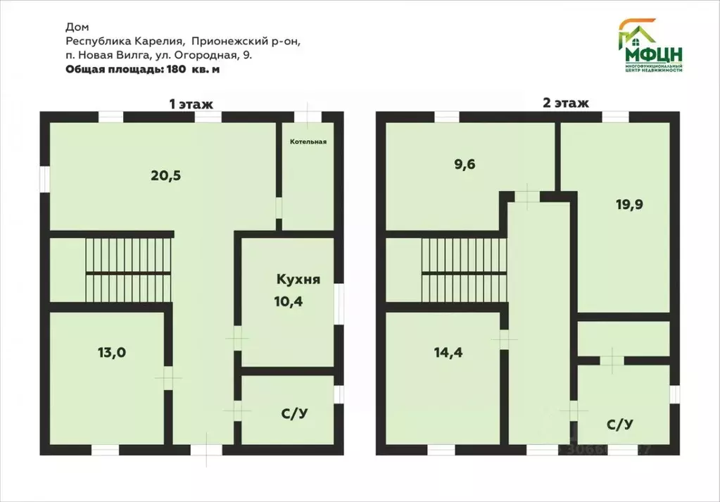 Коттедж в Карелия, Прионежский район, пос. Новая Вилга ул. Огородная, ... - Фото 1