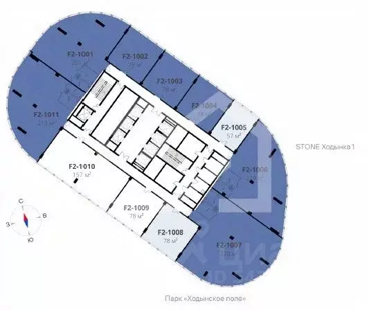 Помещение свободного назначения в Москва Ходынский бул., вл1 (78 м) - Фото 2