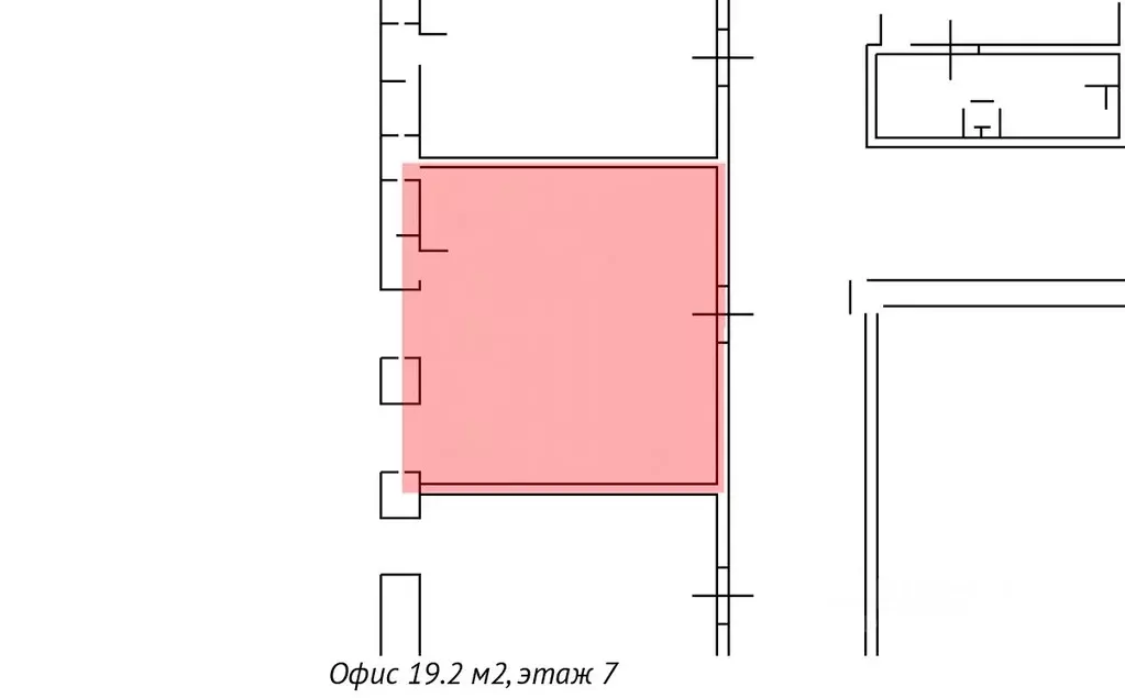 Офис в Санкт-Петербург пл. Конституции, 2 (19 м) - Фото 1