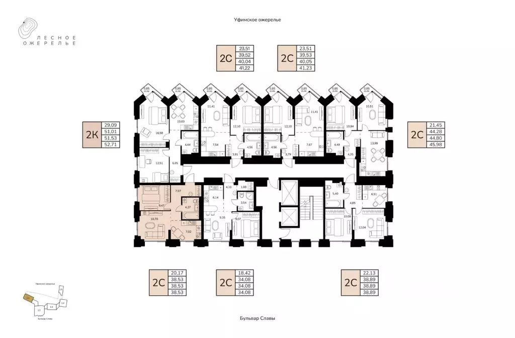 2-к кв. Башкортостан, Уфа ул. Чудинова (38.53 м) - Фото 2