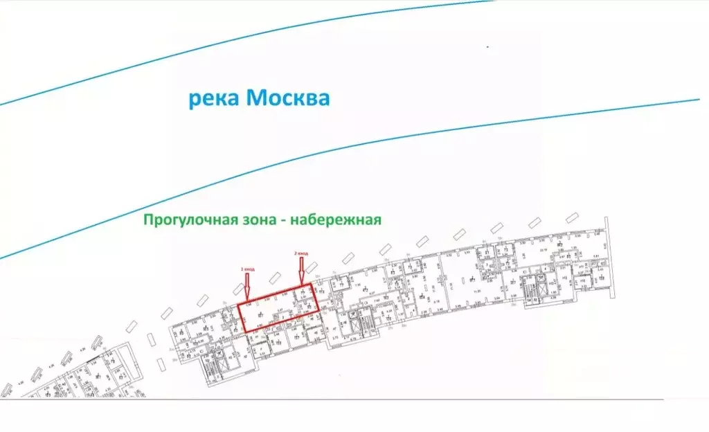 Помещение свободного назначения в Москва Береговой проезд, 1Б (74 м) - Фото 2