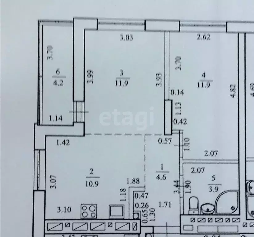 2-к кв. Башкортостан, Уфа ул. Евгения Столярова, 16 (45.0 м) - Фото 1