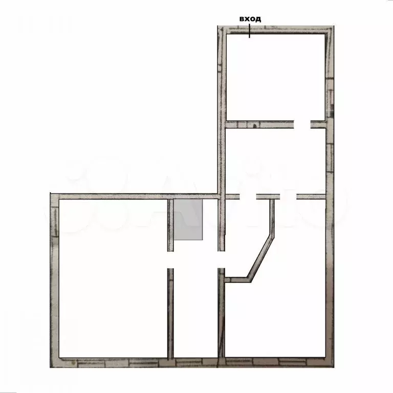 2-к. квартира, 43,7 м, 2/2 эт. - Фото 0