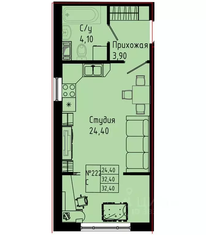 Студия Ленинградская область, Коммунар г. Гатчинский муниципальный ... - Фото 1