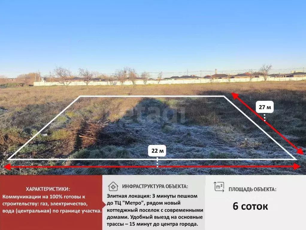 Участок в Крым, Симферопольский район, с. Мирное  (6.0 сот.) - Фото 1