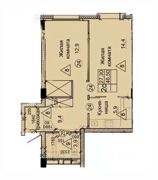 2-к кв. Московская область, Солнечногорск городской округ, Голубое пгт ... - Фото 2