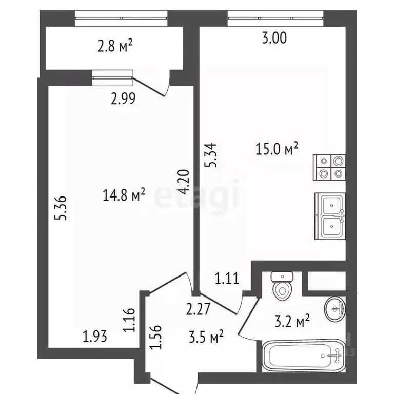 1-к кв. Санкт-Петербург Планерная ул., 87к1 (36.5 м) - Фото 1