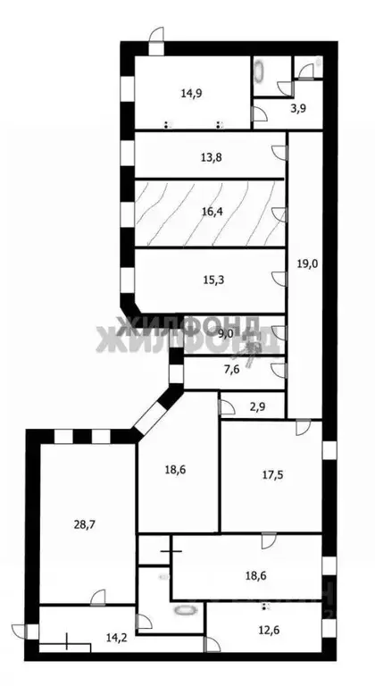 Комната Санкт-Петербург ул. Жуковского, 57 (16.4 м) - Фото 1
