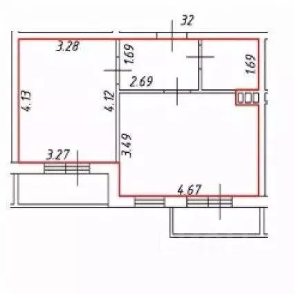 1-к кв. Ленинградская область, Гатчинский муниципальный округ, пос. ... - Фото 1