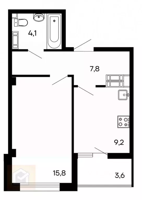 1-к кв. Севастополь ул. Токарева, 18 (40.5 м) - Фото 1