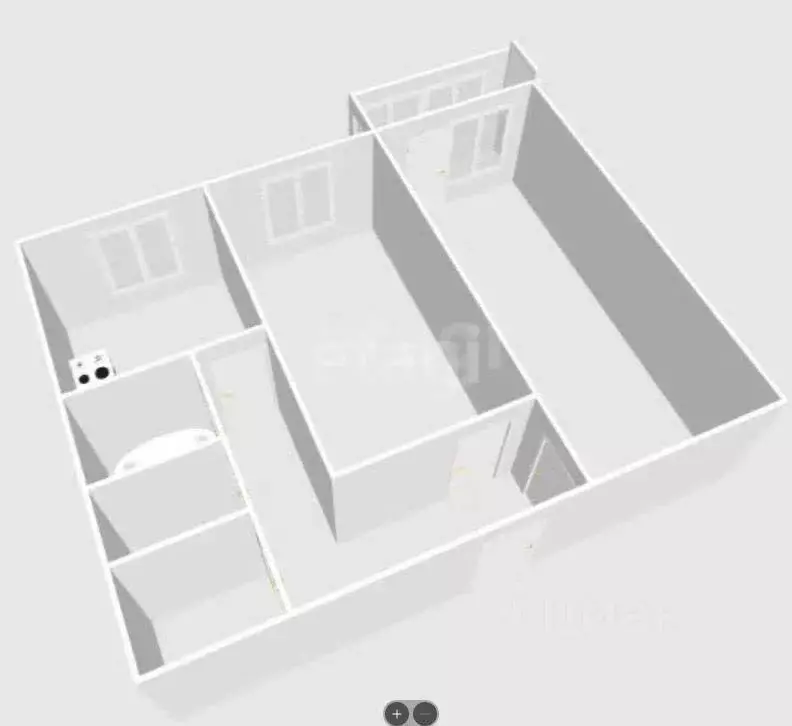 2-к кв. Сахалинская область, Холмск Советская ул., 23 (43.1 м) - Фото 2