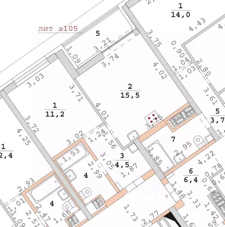 1-к кв. Свердловская область, Екатеринбург ул. Свердлова, 32Б (37.48 ... - Фото 1