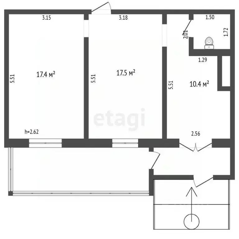 Помещение свободного назначения в Ямало-Ненецкий АО, Муравленко ул. ... - Фото 2