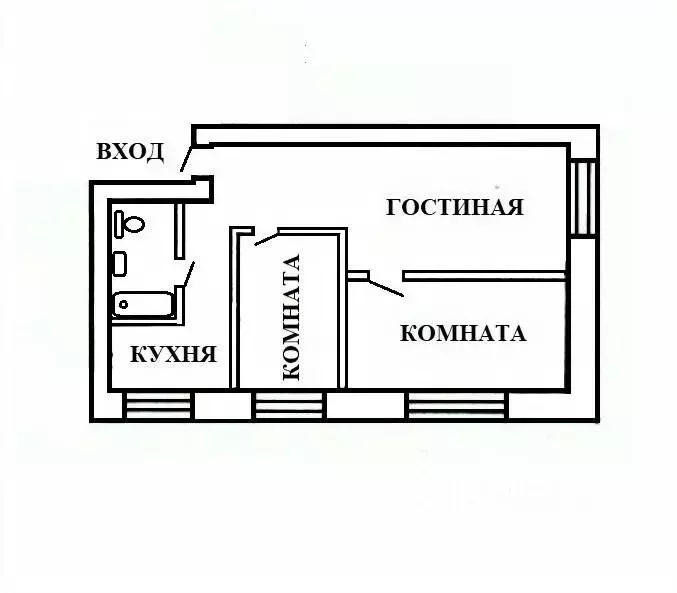 3-к кв. Хакасия, Усть-Абакан рп ул. Добровольского, 11 (50.7 м) - Фото 2