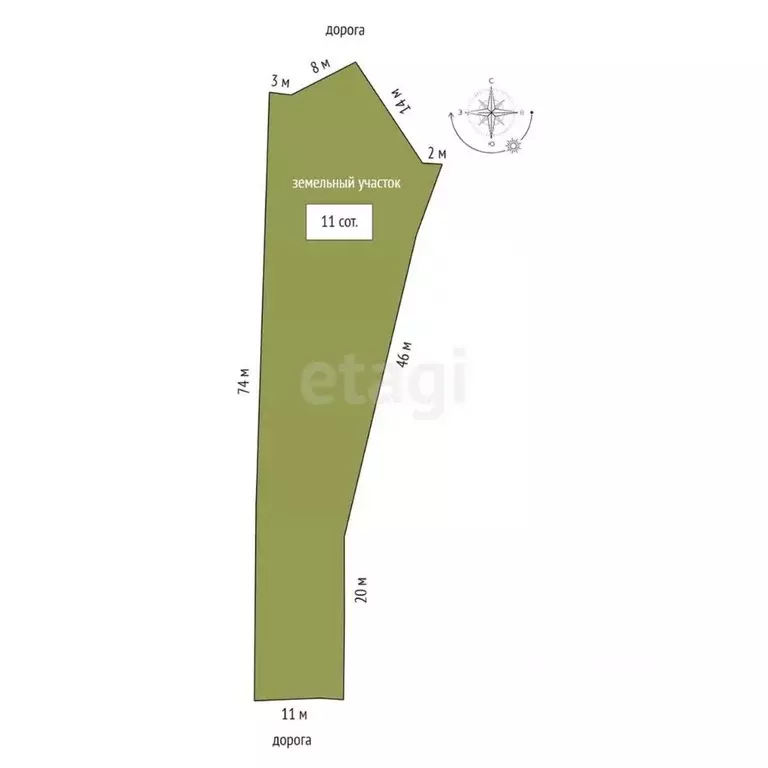 Участок в Ставропольский край, Ставрополь № 3 мкр, ул. Московская ... - Фото 2