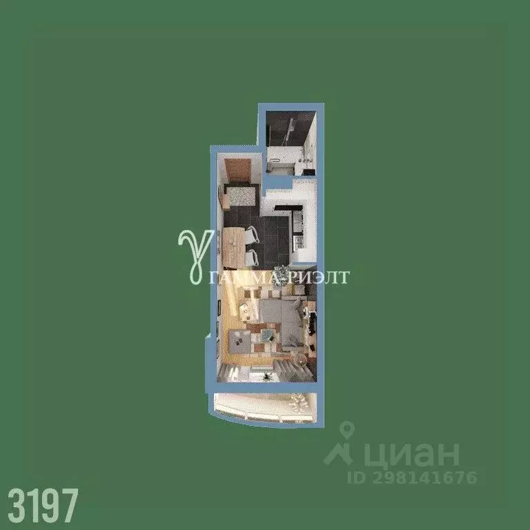 1-к кв. Саратовская область, Саратов Крайняя ул., 87А (43.5 м) - Фото 2