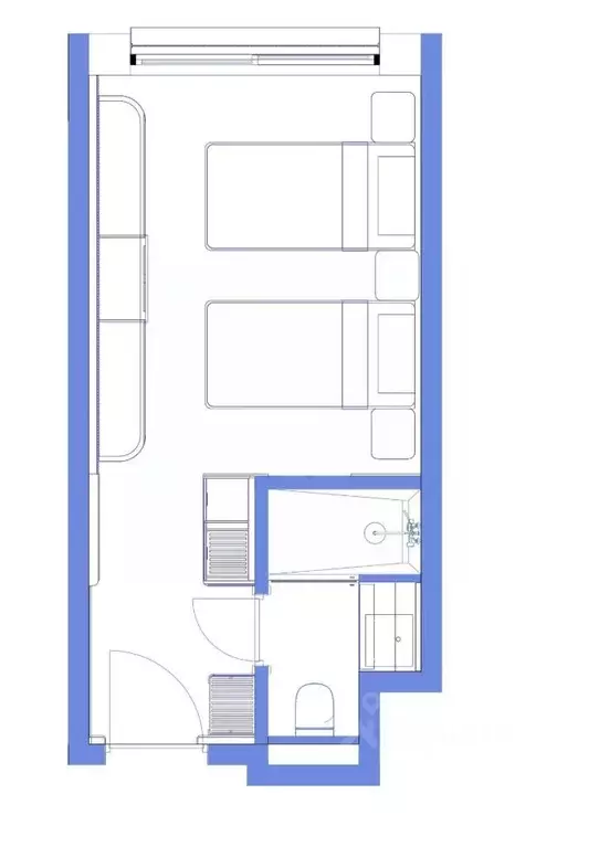 Студия Ставропольский край, Пятигорск ул. Леваневского, 3Д (20.8 м) - Фото 1