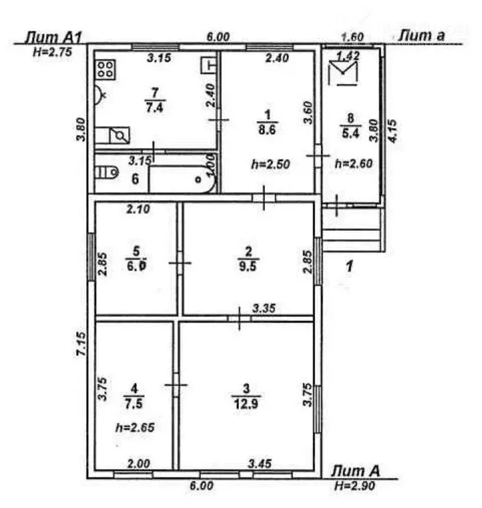 Дом в Воронеж, Россошанский переулок, 23 (60.9 м) - Фото 0