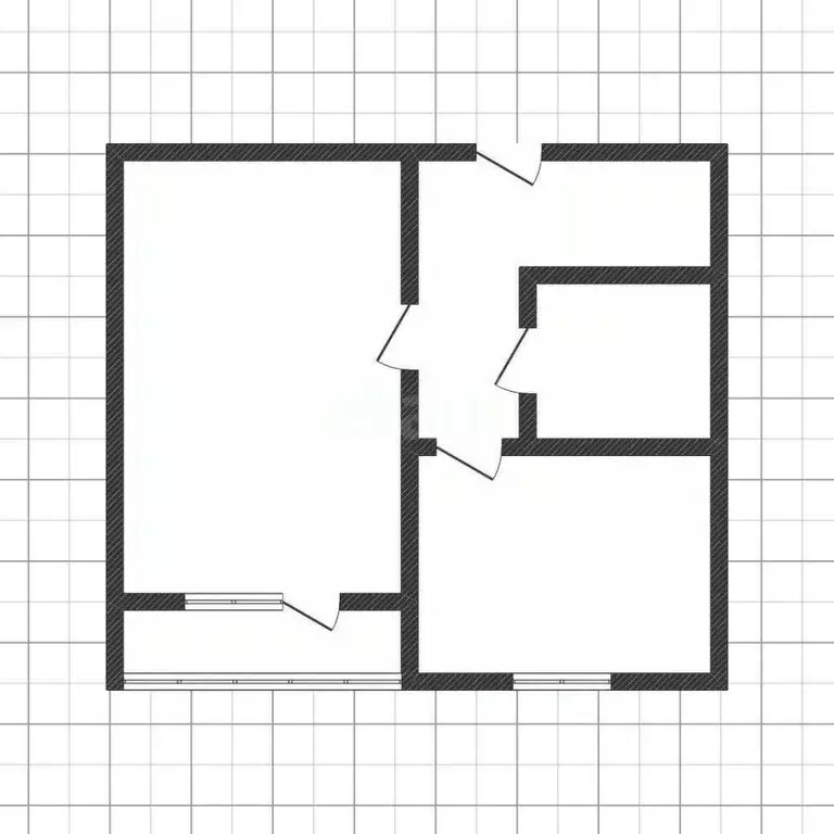 2-к кв. Курская область, Курский район, пос. Камыши 14 (42.7 м) - Фото 2