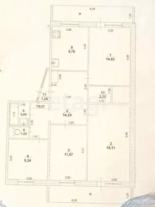 4-к кв. Ульяновская область, Ульяновск просп. Ленинского Комсомола, 11 ... - Фото 2