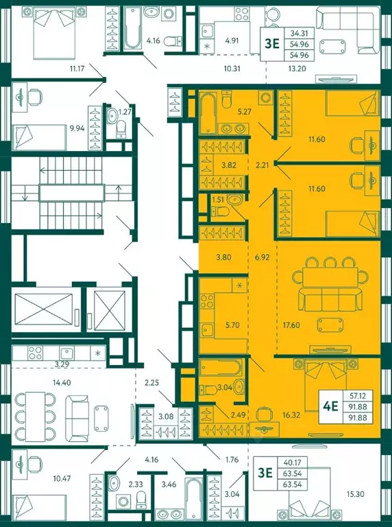 3-к кв. Башкортостан, Уфа Зеленая Роща жилрайон, Терле Парк жилой ... - Фото 2
