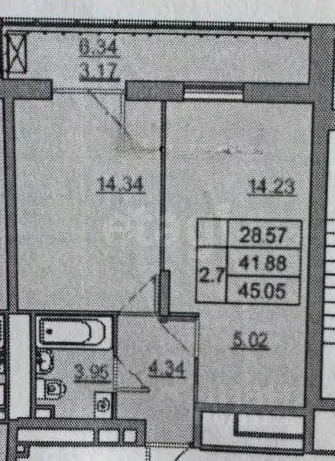 1-к кв. Татарстан, Казань проезд Детский, 8 (41.5 м) - Фото 2