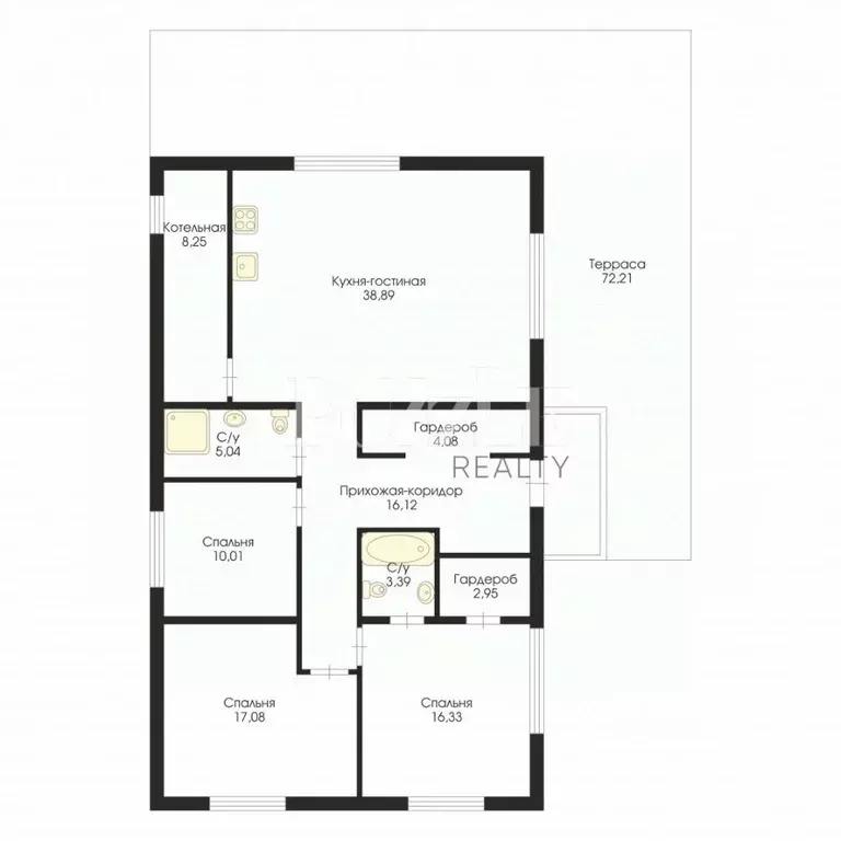 Дом в Ленинградская область, Выборгский район, Первомайское с/пос, ... - Фото 2