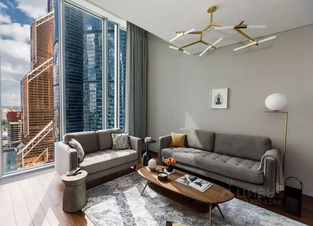 2-к кв. Москва 1-й Красногвардейский проезд, 21с1 (89.6 м) - Фото 1