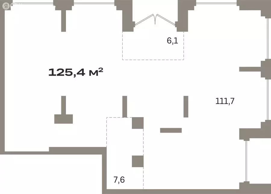 Помещение свободного назначения (125.4 м) - Фото 1
