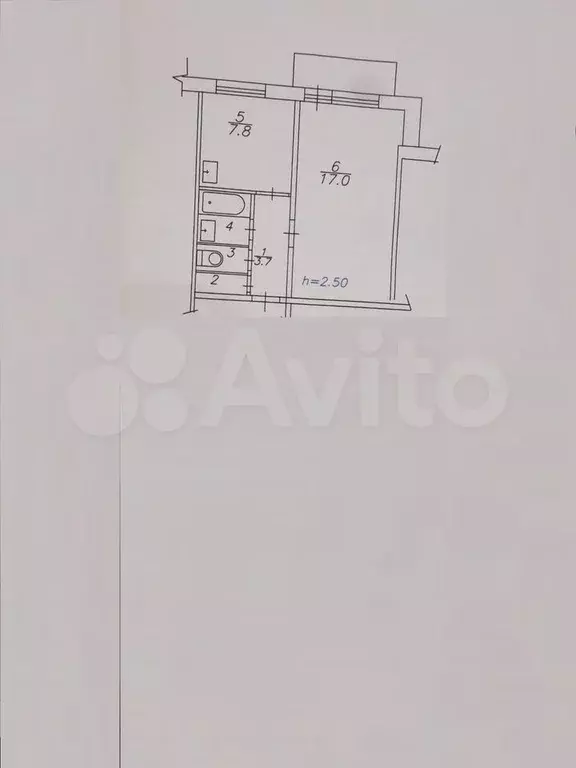 1-к. квартира, 32,8 м, 3/5 эт. - Фото 0