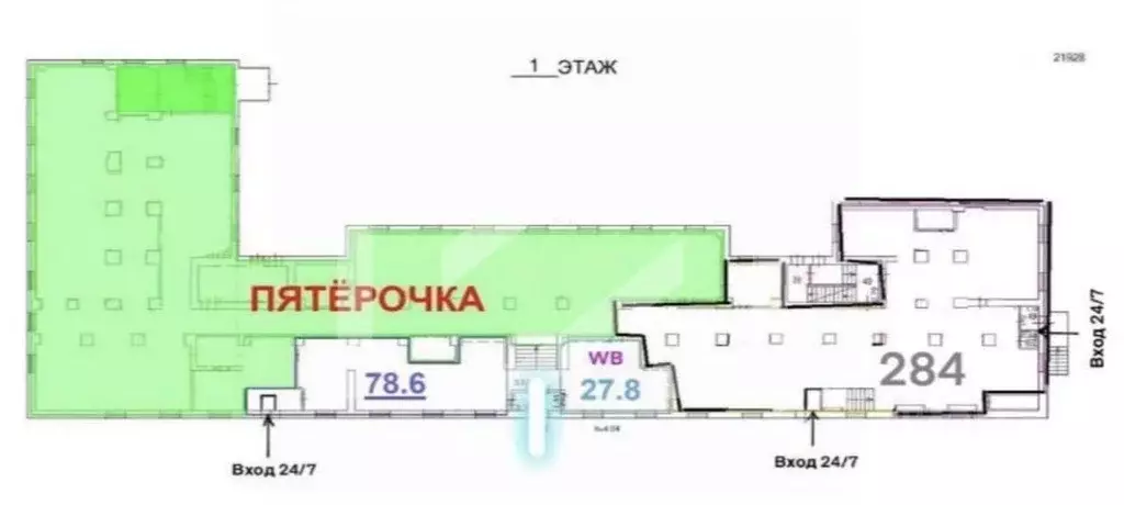 Торговая площадь в Москва бул. Маршала Рокоссовского, 24 (78 м) - Фото 2