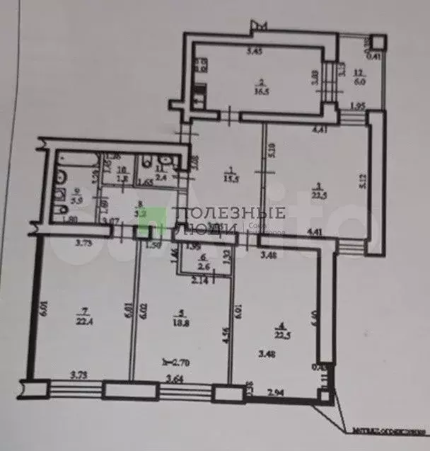 4-к. квартира, 136,1 м, 7/13 эт. - Фото 0