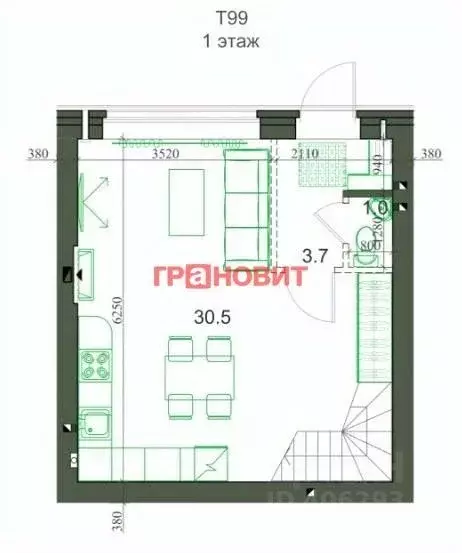 Таунхаус в Новосибирская область, Новосибирский район, Мичуринский ... - Фото 1