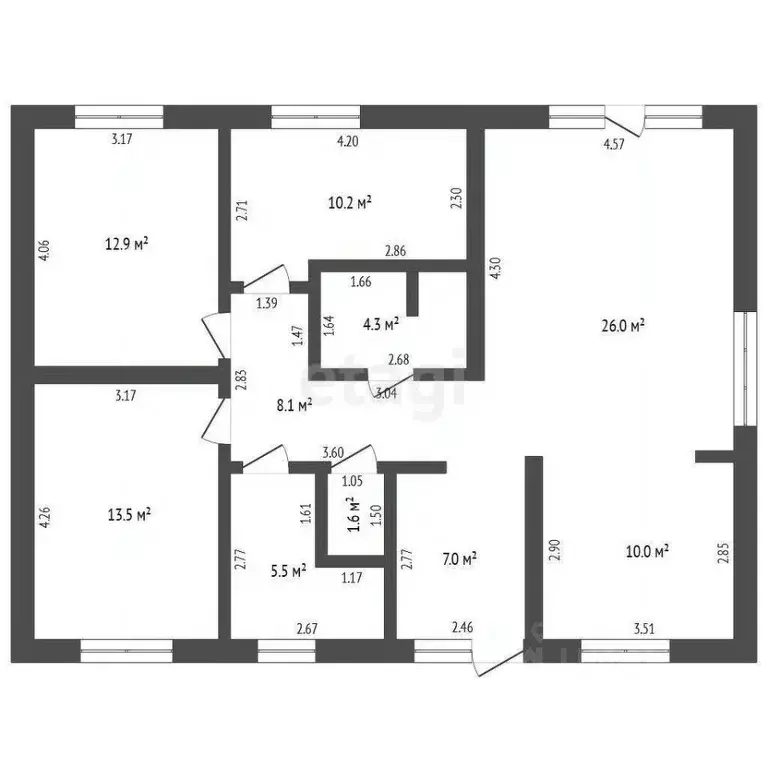 Дом в Тюменская область, Тюменский муниципальный округ, д. Елань  (105 ... - Фото 2