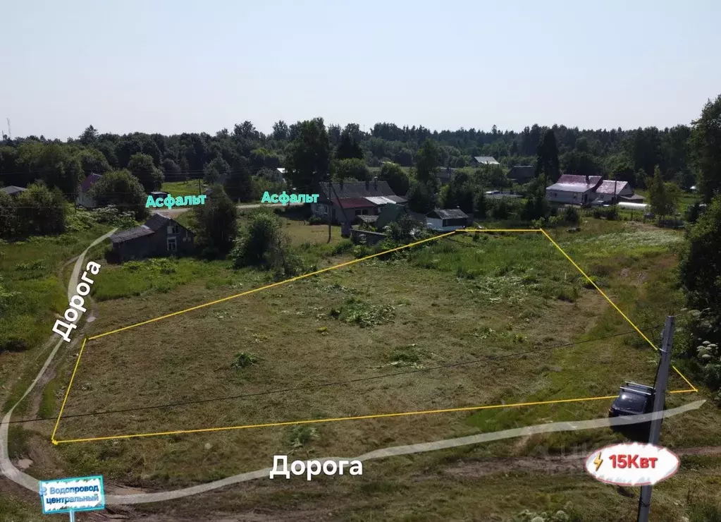 Участок в Ленинградская область, Ломоносовский район, Лопухинское ... - Фото 1