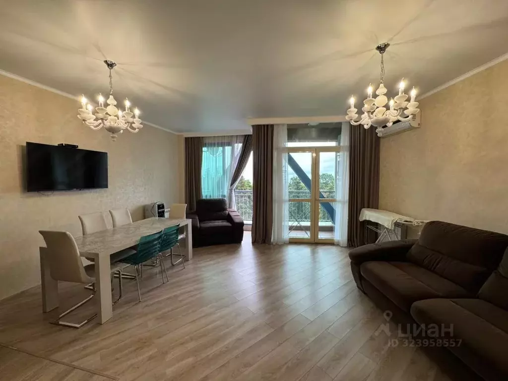 3-к кв. Краснодарский край, Сочи Светлана мкр, просп. Пушкина, 6 (86.2 ... - Фото 1