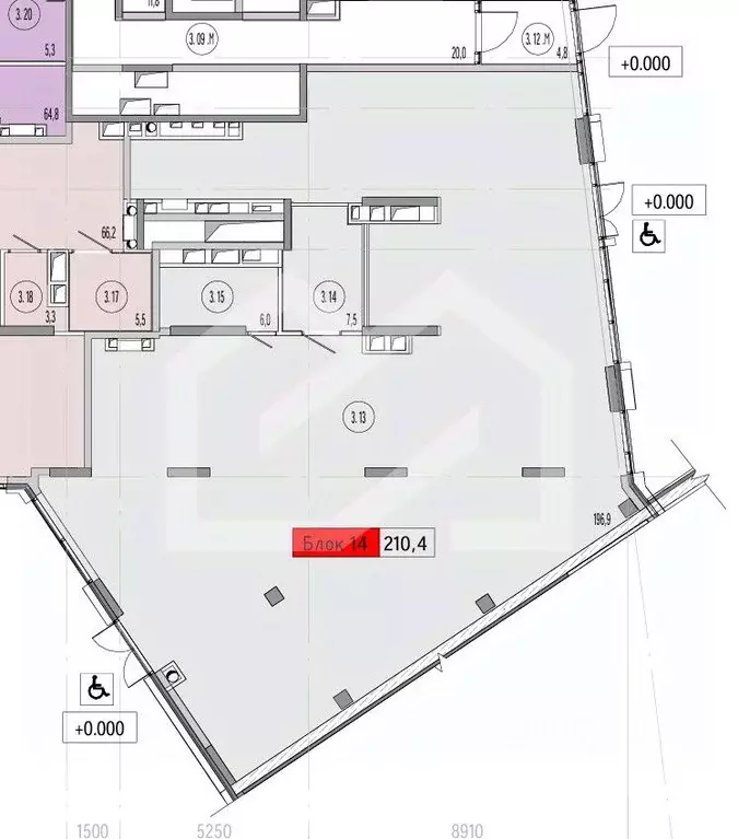 Торговая площадь в Москва Союз жилой комплекс, к3 (210 м) - Фото 2