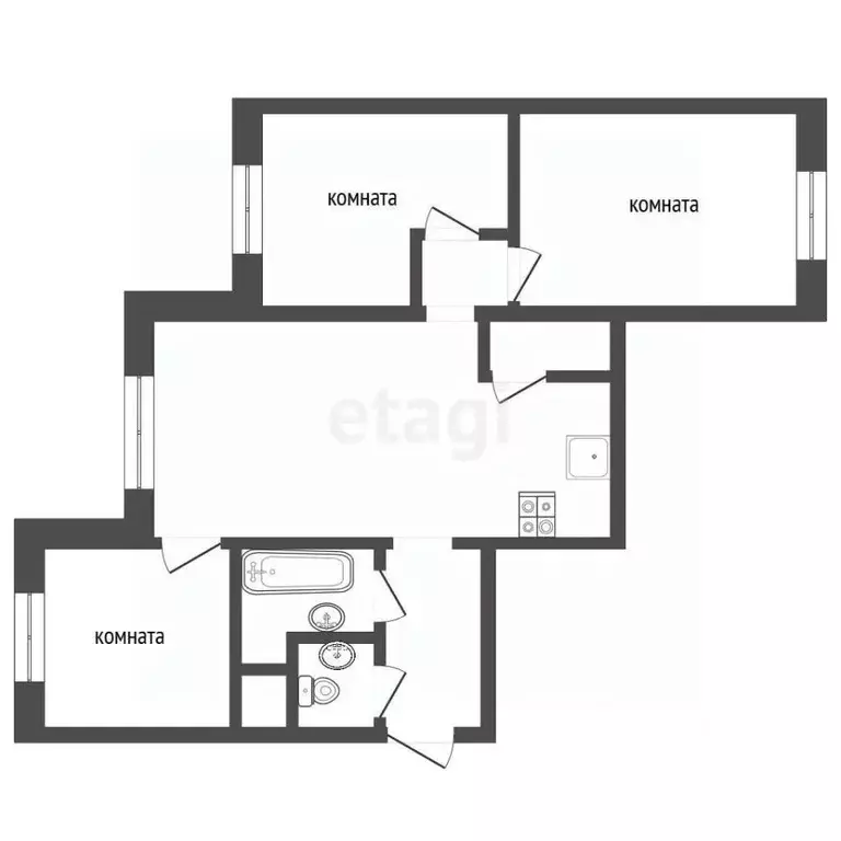 4-к кв. Москва Новокуркинское ш., 27 (101.2 м) - Фото 2