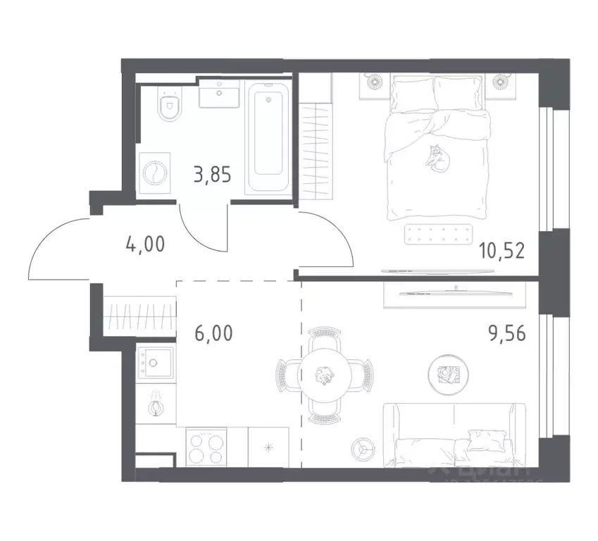 1-к кв. Московская область, Красногорск Квартал Строгино жилой ... - Фото 1