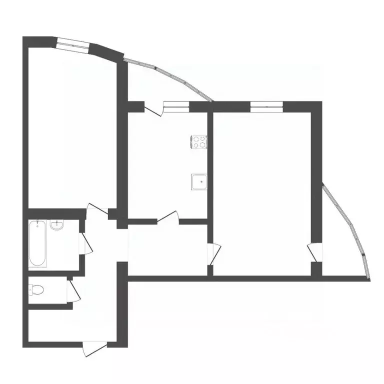 2-к кв. Тюменская область, Тюмень Ямская ул., 90 (78.0 м) - Фото 1
