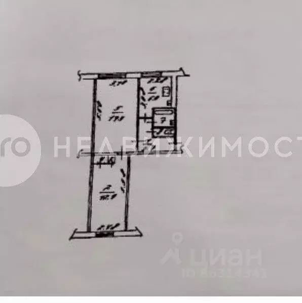 2-к кв. Рязанская область, Рязань Касимовское ш., 21 (44.0 м) - Фото 2