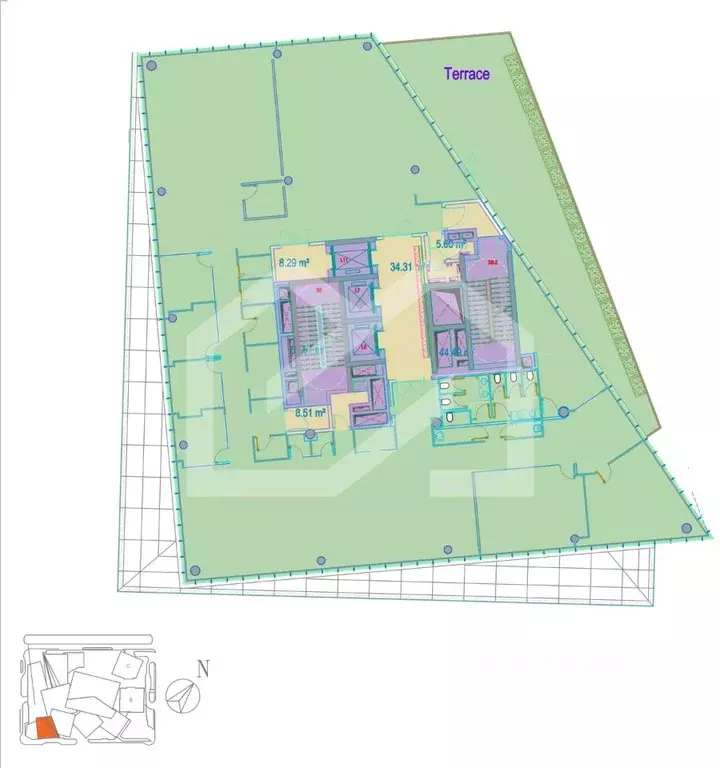 Офис в Москва Ярцевская ул., 19 (866 м) - Фото 2