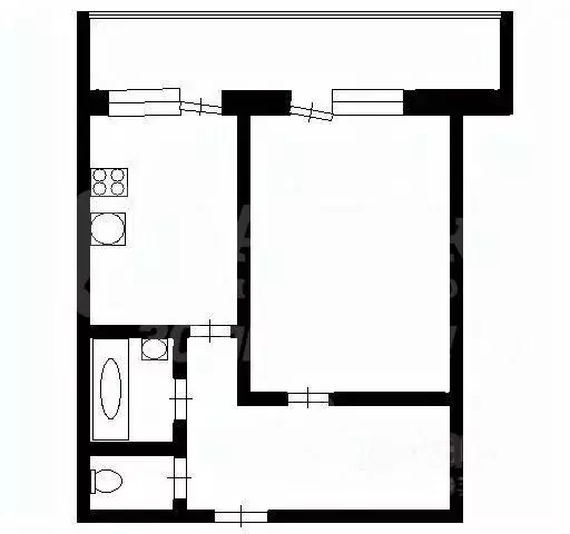 1-к кв. Тюменская область, Тюмень ул. Республики, 92 (35.1 м) - Фото 2