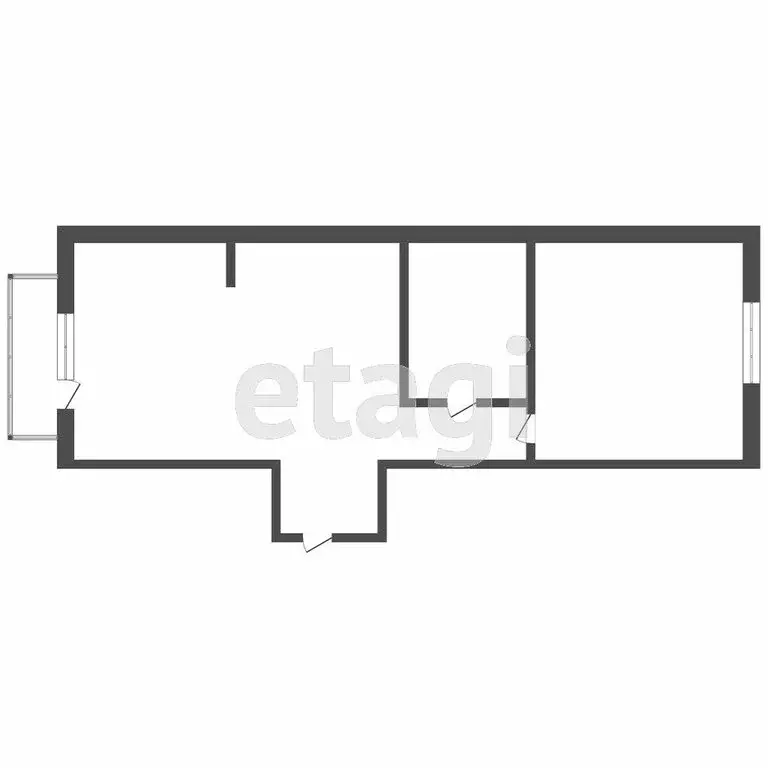 2-комнатная квартира: Томск, проспект Ленина, 257 (50 м) - Фото 1