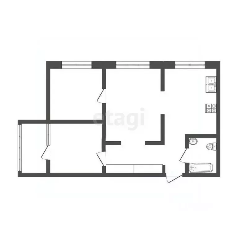 3-к кв. Оренбургская область, Оренбург ул. Поляничко, 11/6 (62.3 м) - Фото 1