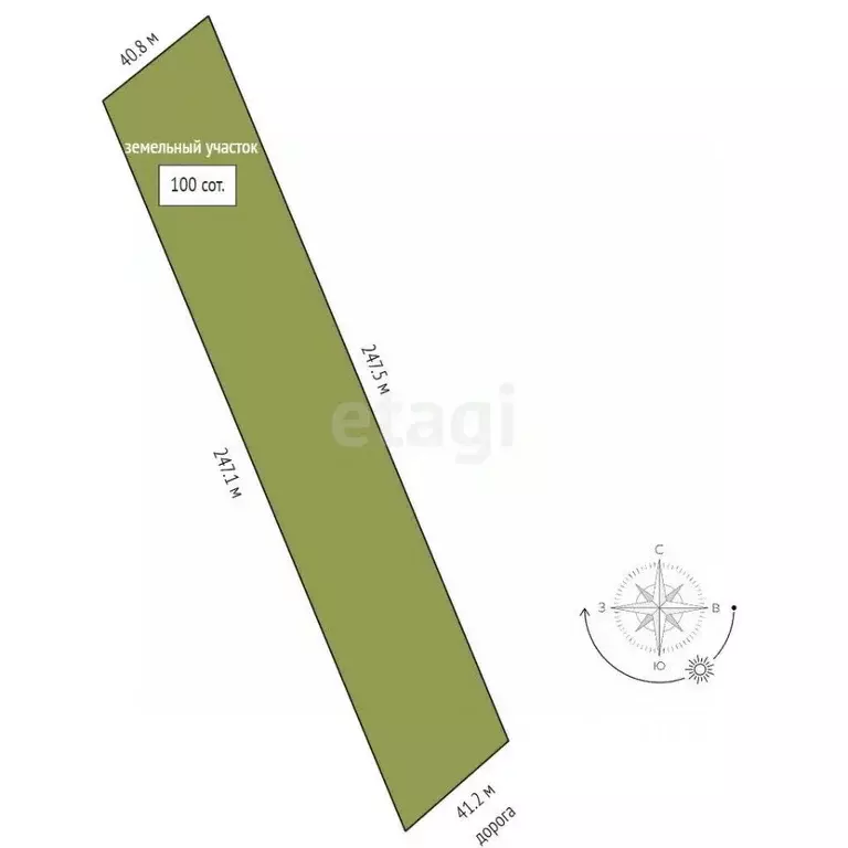 Участок в Крым, Ленинский район, с. Калиновка ул. Азовская (100.0 ... - Фото 2