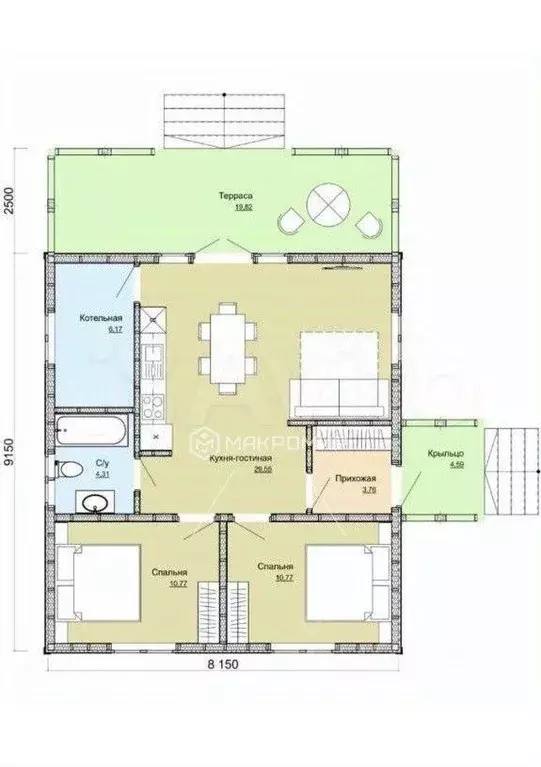 Дом в Кировская область, Слободской район, Ленинское с/пос, д. Луза ... - Фото 2