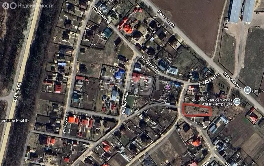 Участок в деревня Сенькино, улица Дружбы (13.2 м) - Фото 1